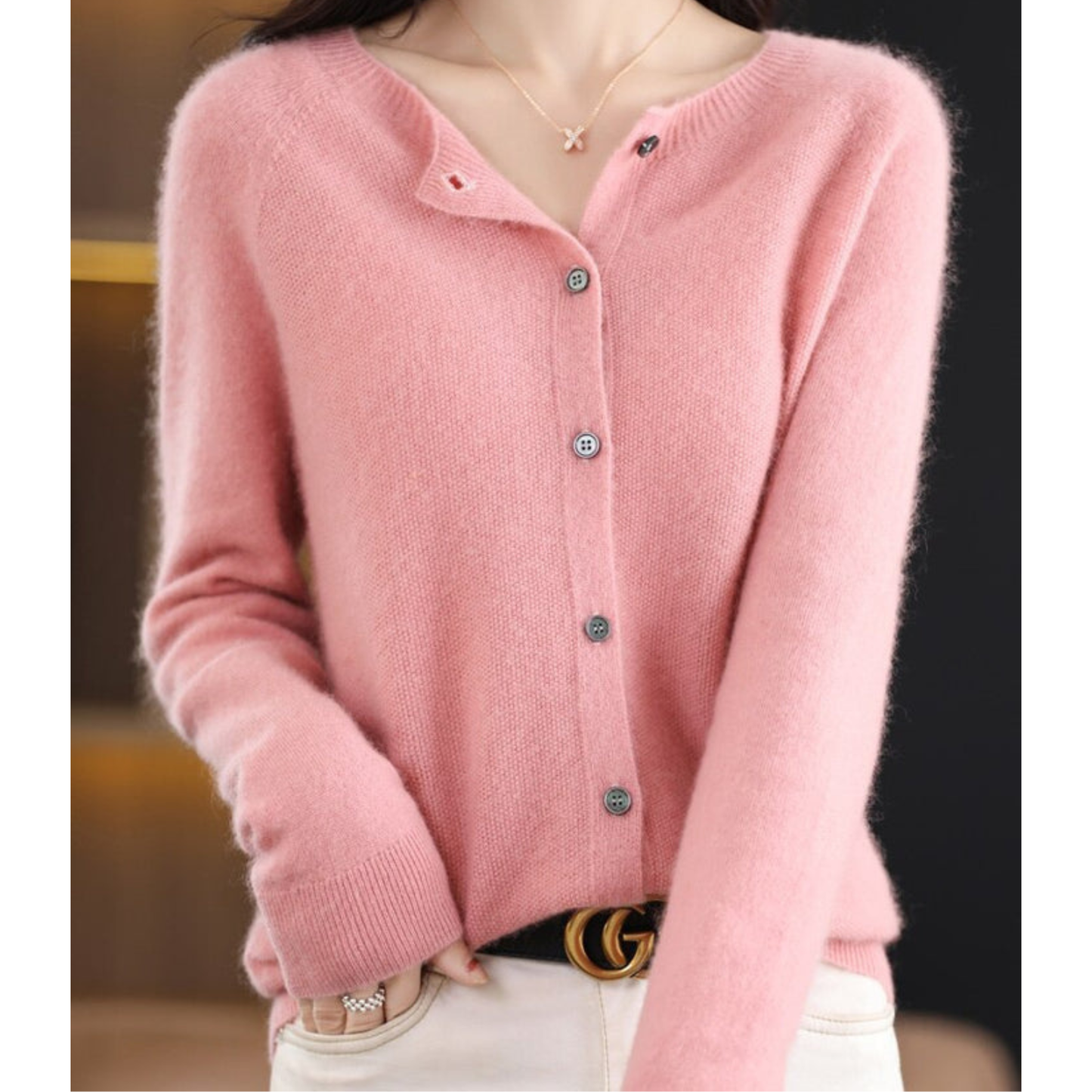 Hochwertiger, plüschiger, kuscheliger Kaschmirpullover für Frauen