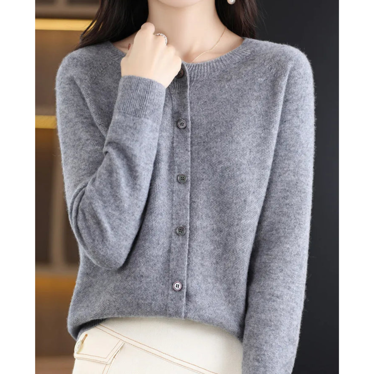 Hochwertiger, plüschiger, kuscheliger Kaschmirpullover für Frauen