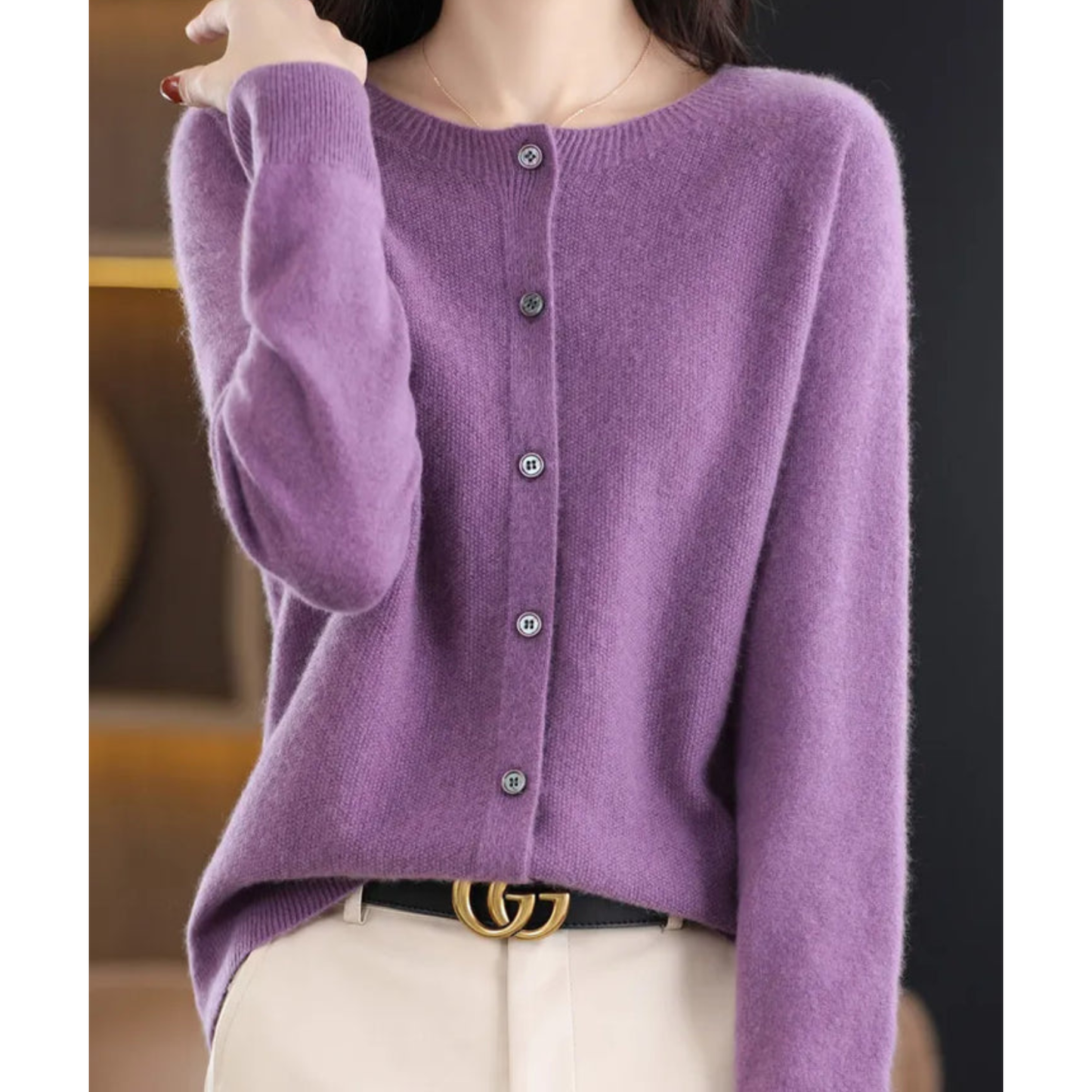 Hochwertiger, plüschiger, kuscheliger Kaschmirpullover für Frauen