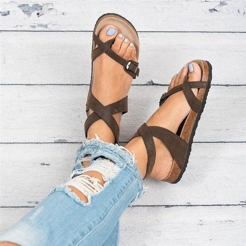 Leonora – Wunderschöne Sandalen mit Lederriemen