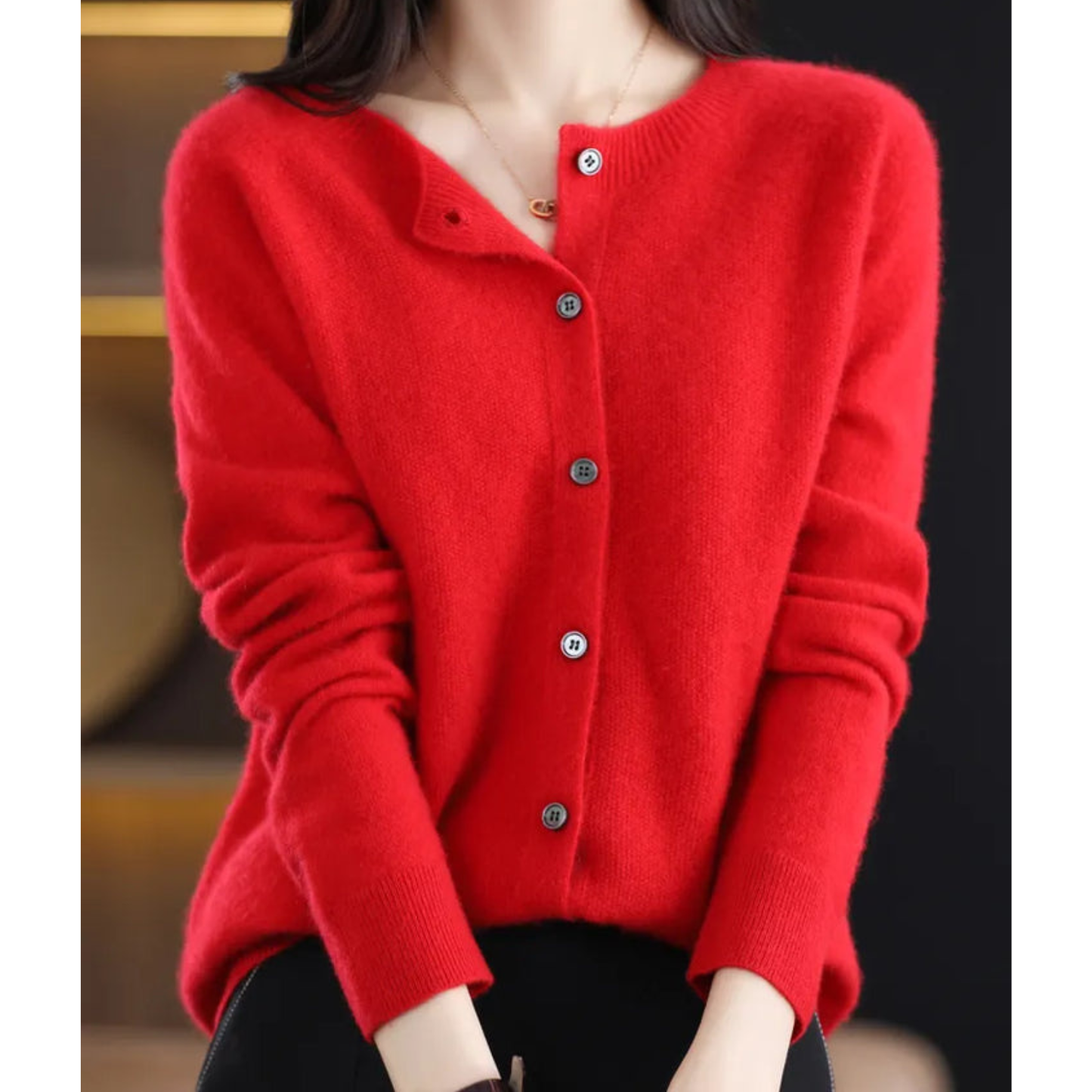 Hochwertiger, plüschiger, kuscheliger Kaschmirpullover für Frauen