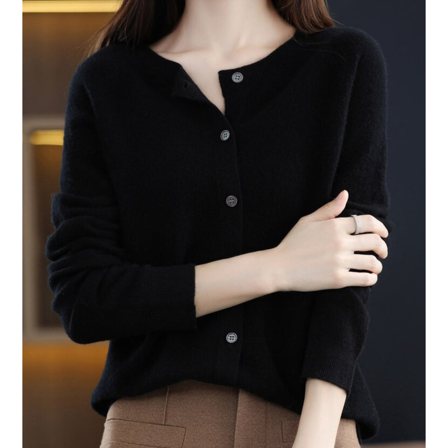 Hochwertiger, plüschiger, kuscheliger Kaschmirpullover für Frauen