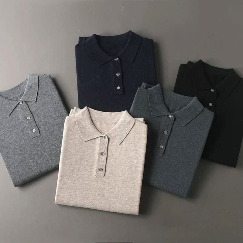 Stilvolles Herren-Polo-Strickhemd für alle Anlässe