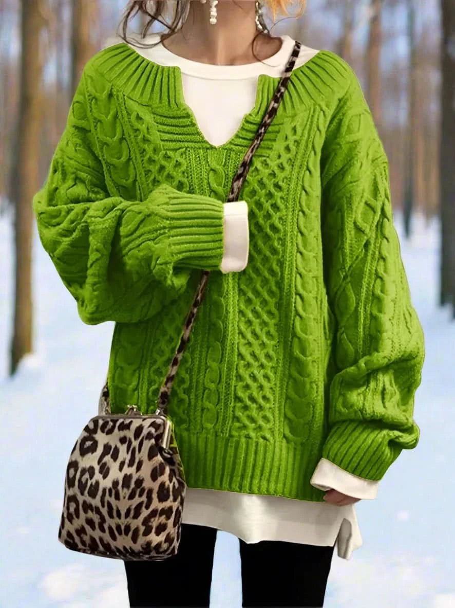 Eleganter V-Ausschnitt-Pullover – lässig und vielseitig für Damen