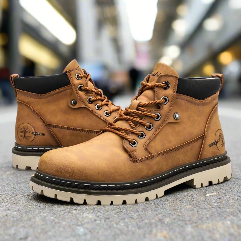Alltagstaugliche, gepolsterte Schnürstiefel für Männer