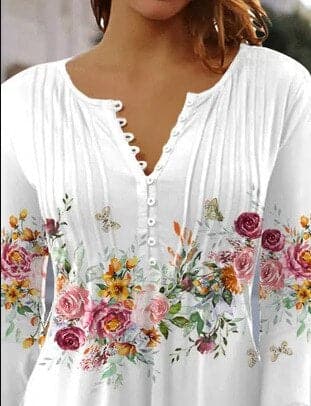 Anna - Hochwertige Bluse mit tollem Muster
