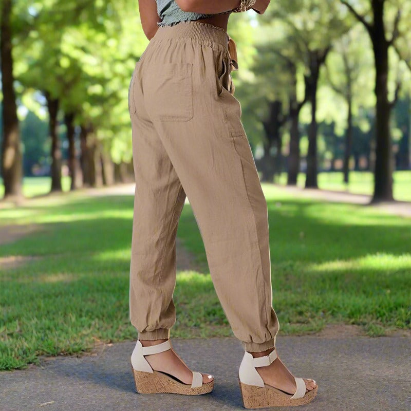 Selina - Bequeme Haremshose mit Kordelzug (Wide-Fit)