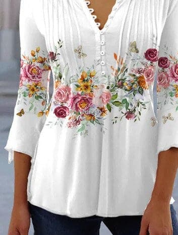 Anna - Hochwertige Bluse mit tollem Muster