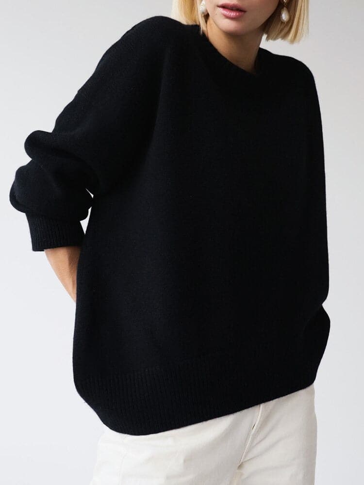 Karla - Bequemer oversized Pullover aus Baumwolle