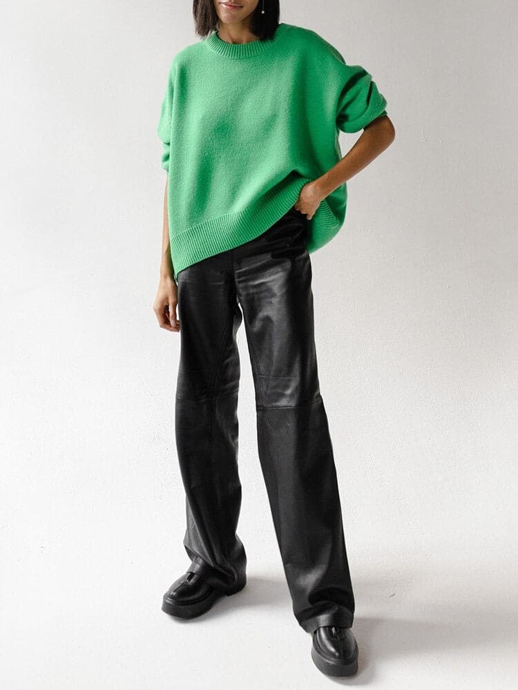 Karla - Bequemer oversized Pullover aus Baumwolle