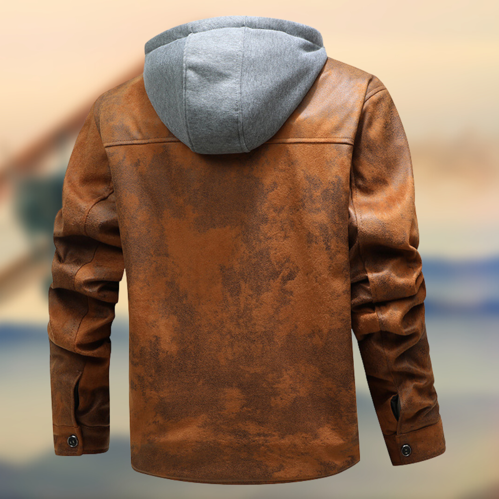 Jacke mit Kapuze und Reißverschluss