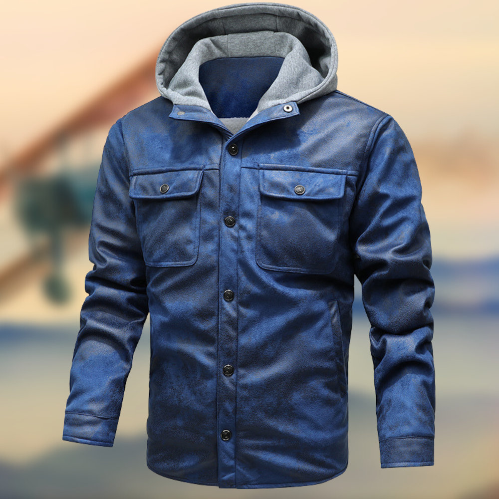 Jacke mit Kapuze und Reißverschluss