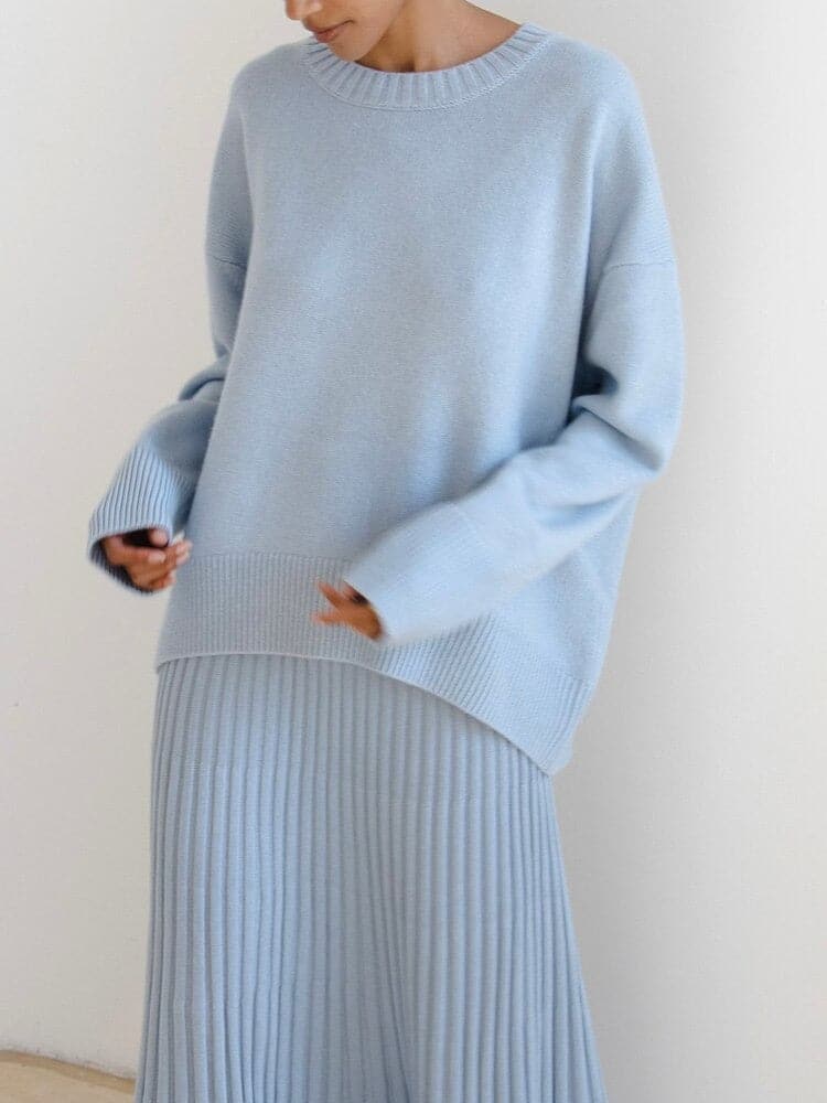 Karla - Bequemer oversized Pullover aus Baumwolle