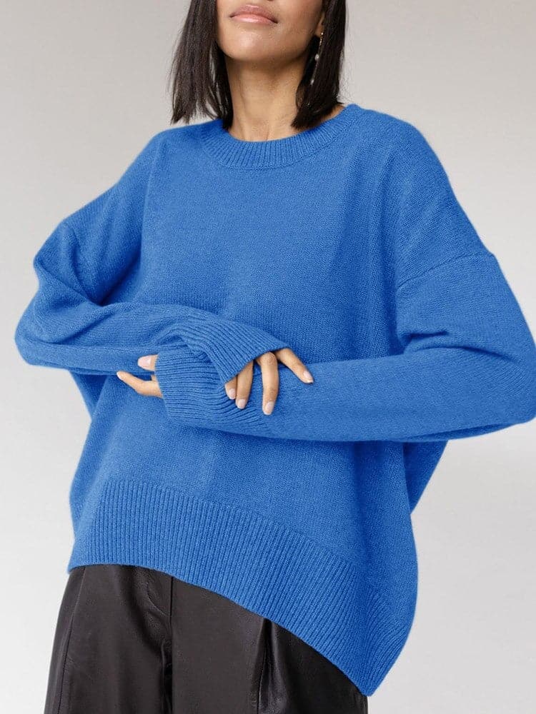 Karla - Bequemer oversized Pullover aus Baumwolle