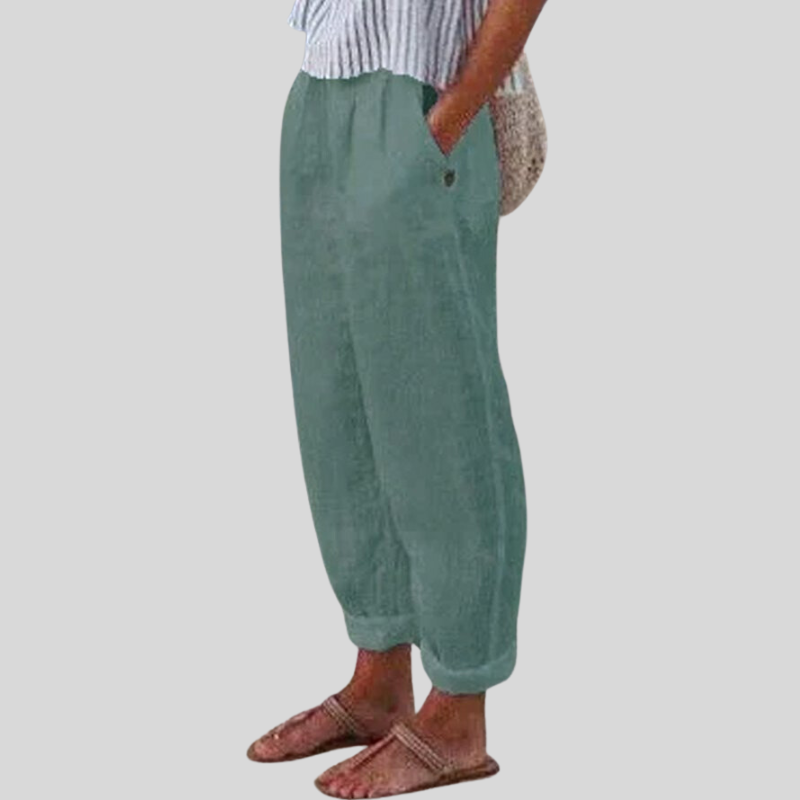 Bine - Weiche Leinenhose mit Seitentaschen aus Leinen