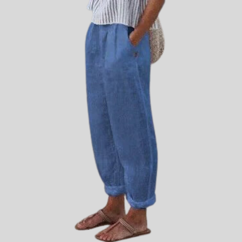Bine - Weiche Leinenhose mit Seitentaschen aus Leinen