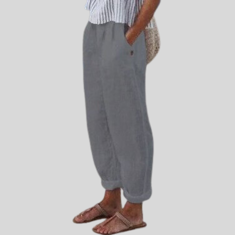 Bine - Weiche Leinenhose mit Seitentaschen aus Leinen