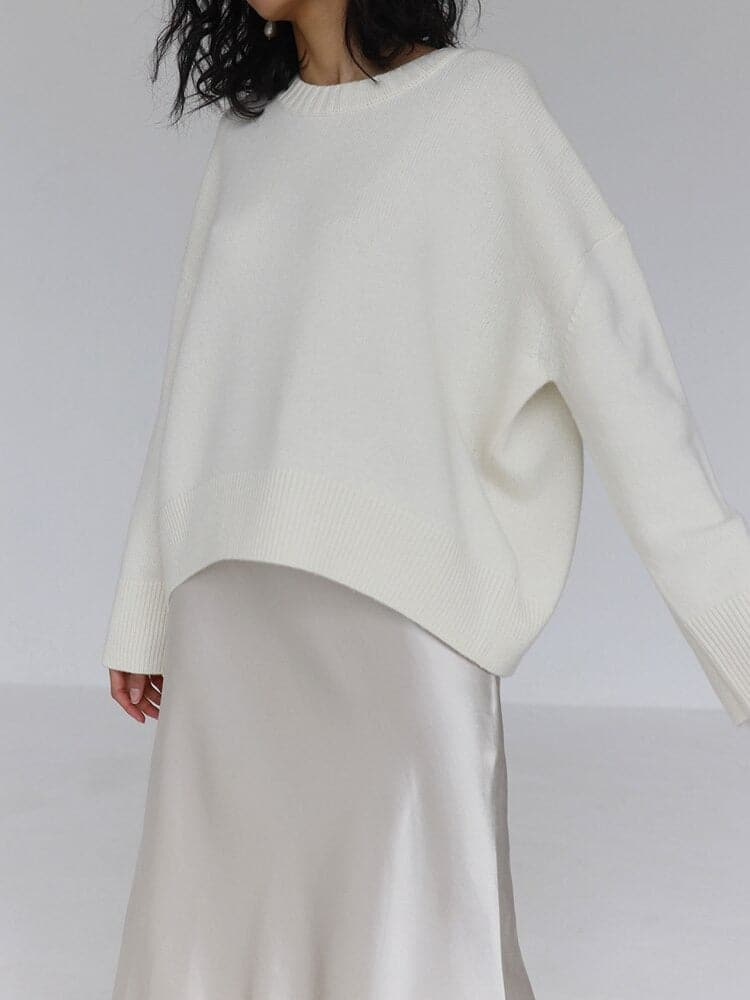 Karla - Bequemer oversized Pullover aus Baumwolle