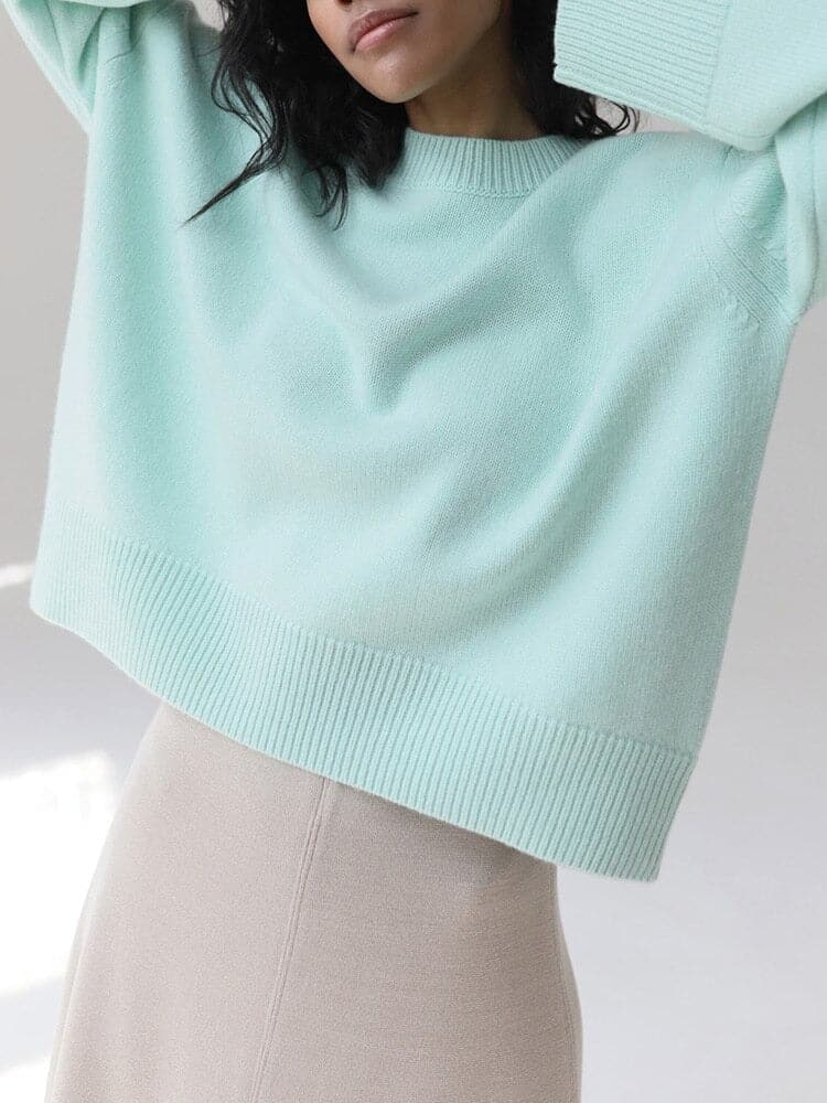 Karla - Bequemer oversized Pullover aus Baumwolle