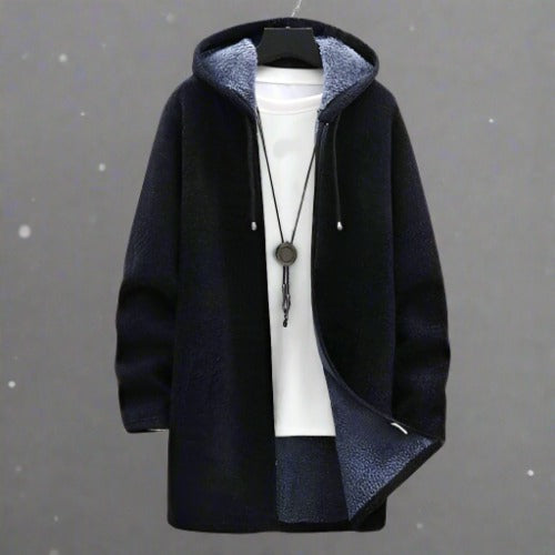 Paul - Langer Baumwollcardigan mit großen Seitentaschen