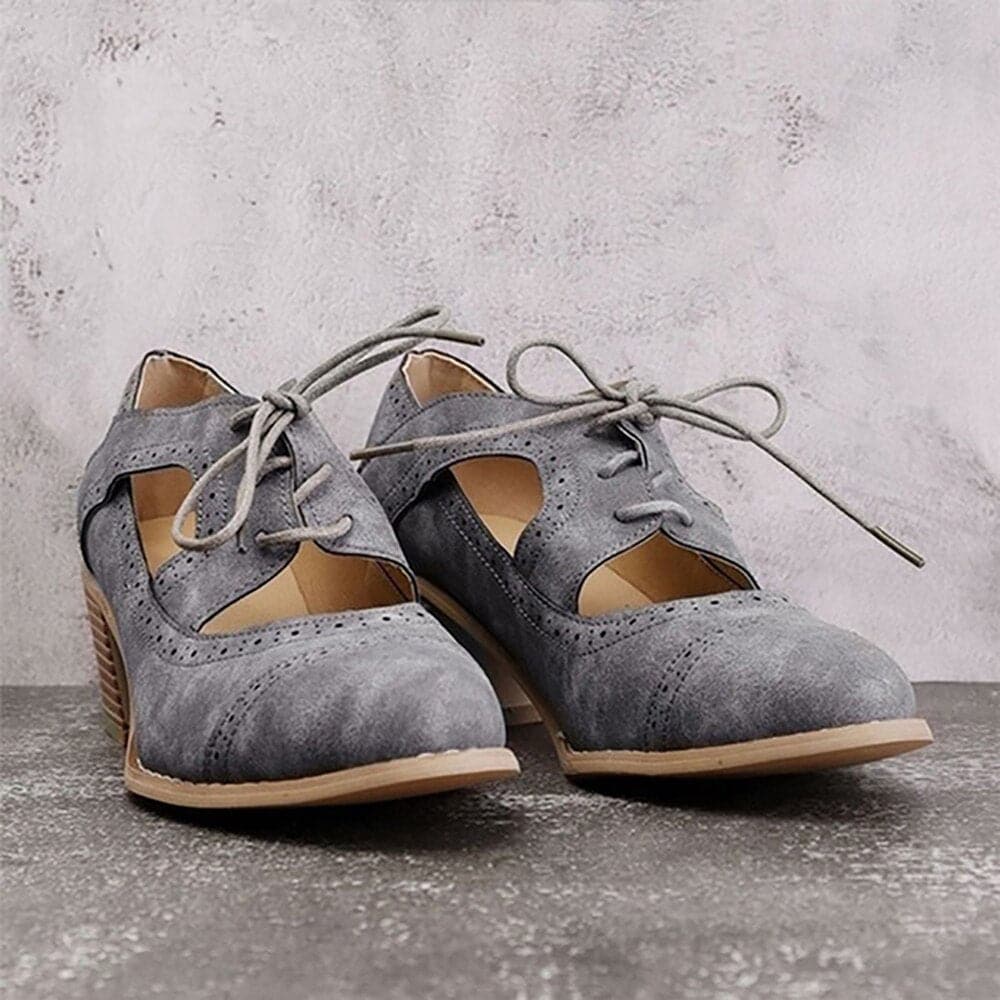 Birthe - Lederschuhe mit Schnürverschluss