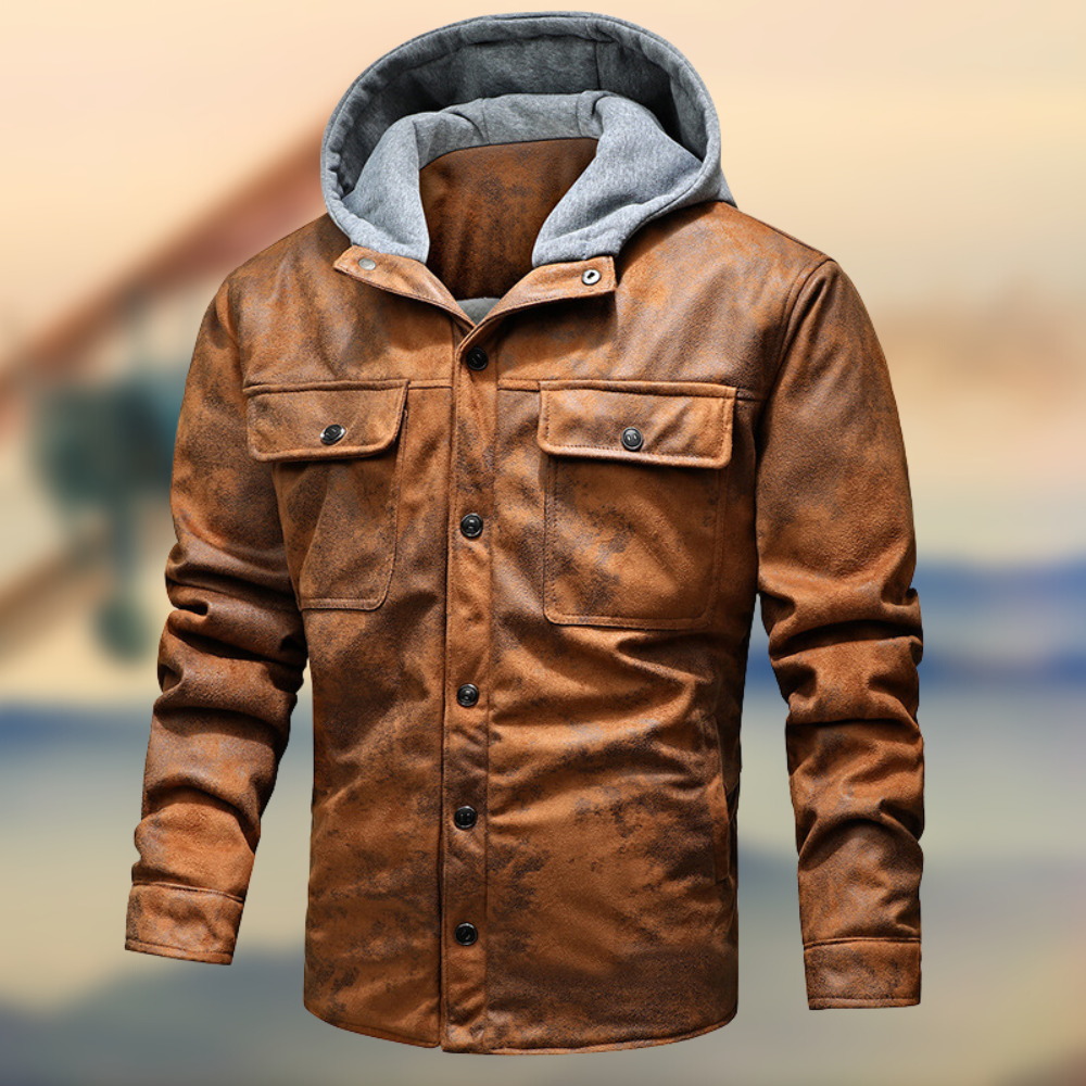 Jacke mit Kapuze und Reißverschluss
