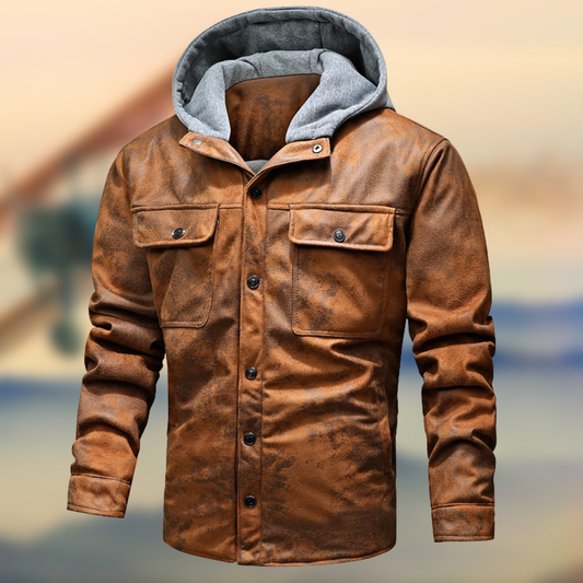 Jacke mit Kapuze und Reißverschluss