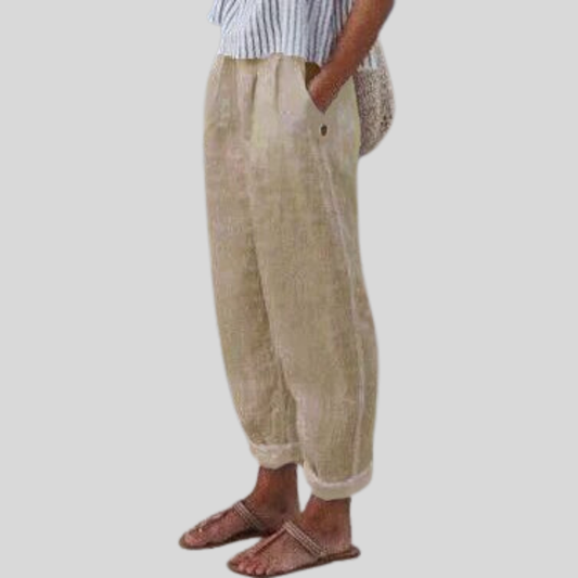 Bine - Weiche Leinenhose mit Seitentaschen aus Leinen